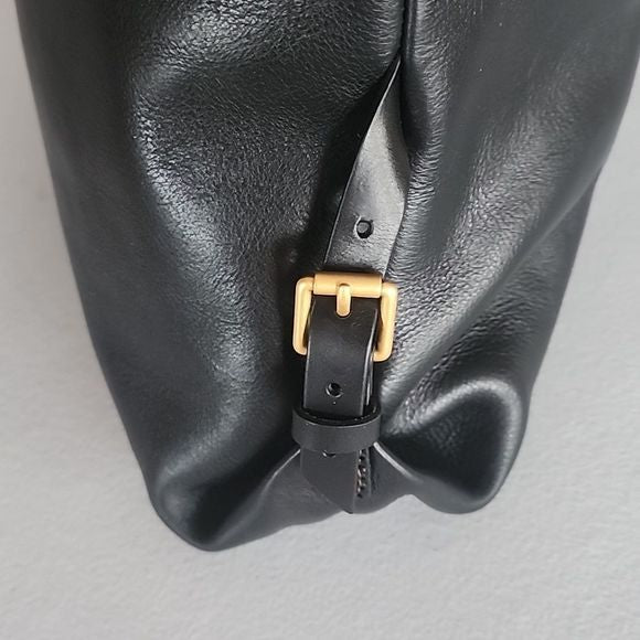 Dooney & Bourke Black Leather Medium Sac With Twisted Strap