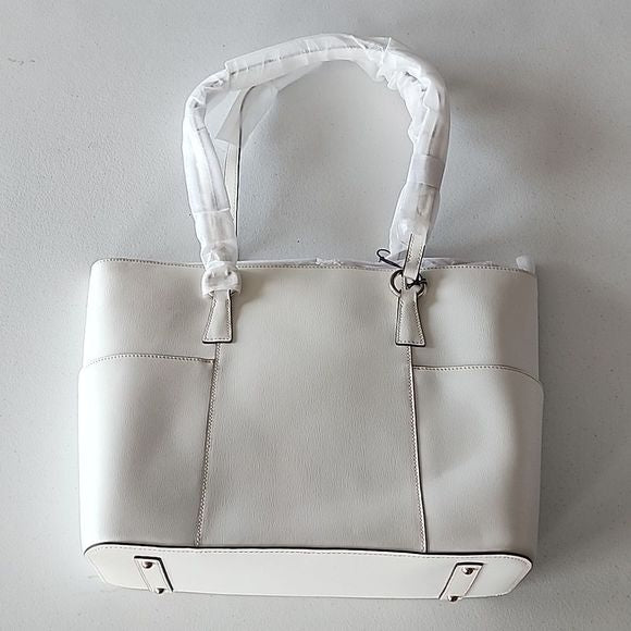 Dooney & Bourke Small Gretchen Leather Tote Bag in Off White